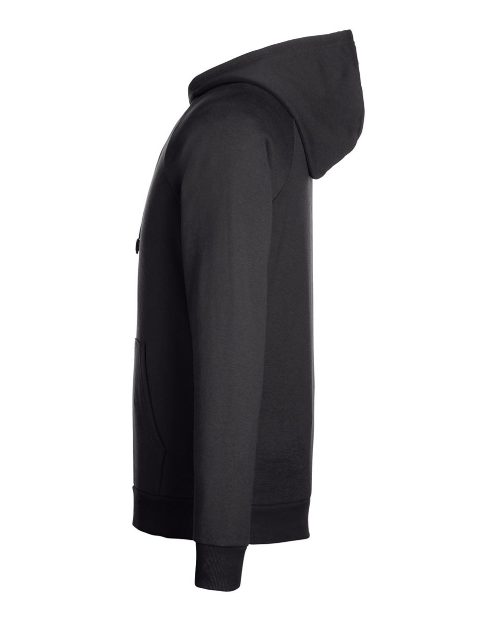 Men's Rival Fleece Hooded Sweatshirt Black/ White_4