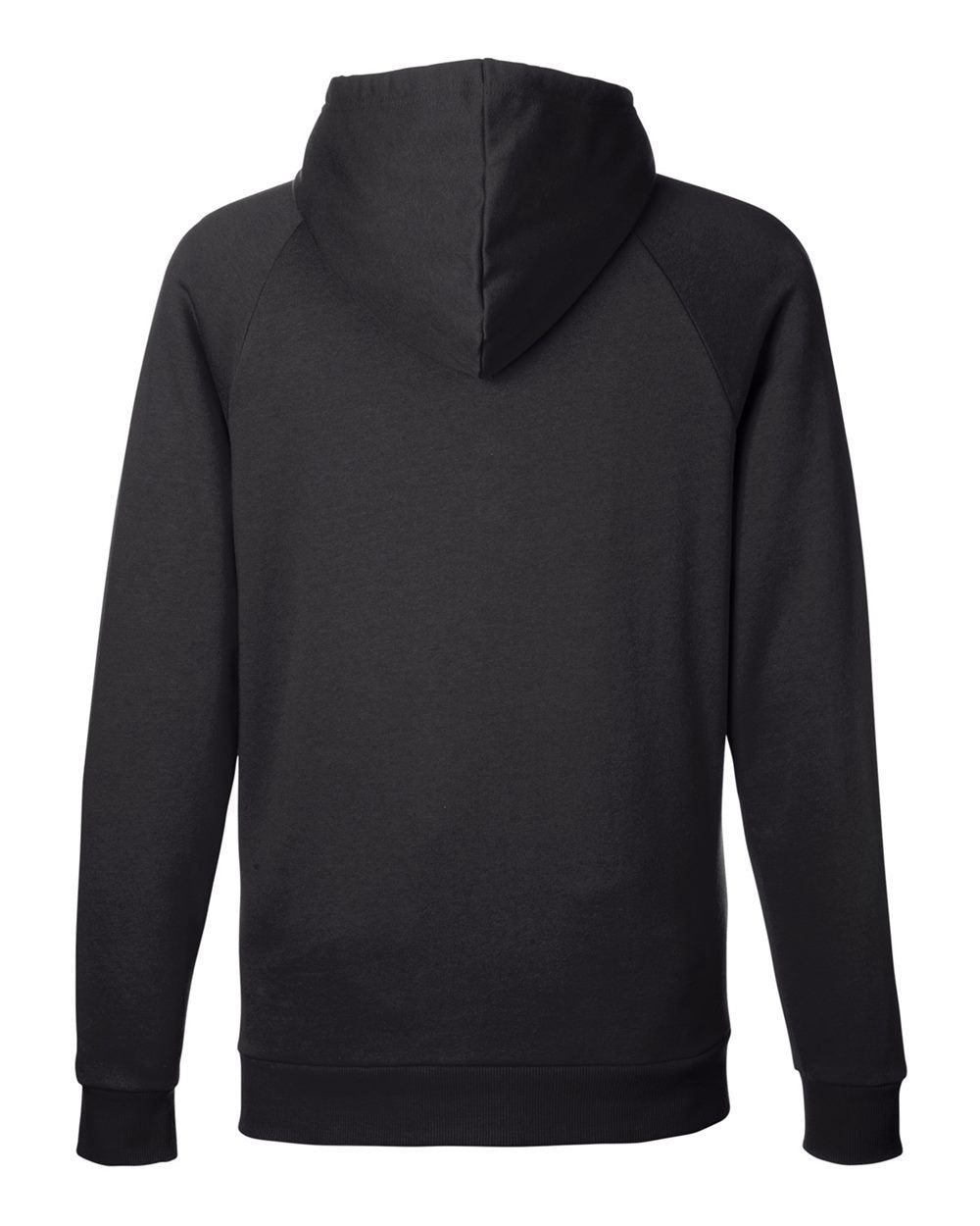 Men's Rival Fleece Hooded Sweatshirt Black/ White_5