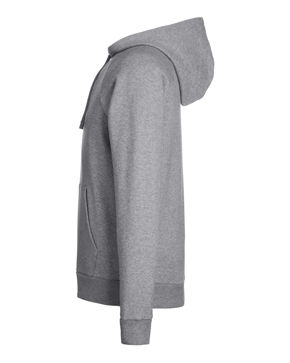 Men's Rival Fleece Hooded Sweatshirt CS Grey Light Heather/ White_4