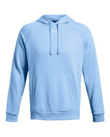 Men's Rival Fleece Hooded Sweatshirt Carolina Blue/ White_2
