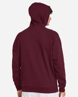 Men's Rival Fleece Hooded Sweatshirt Maroon/ White_1
