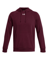 Men's Rival Fleece Hooded Sweatshirt Maroon/ White_3