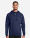 Men's Rival Fleece Hooded Sweatshirt Midnight Navy/ White