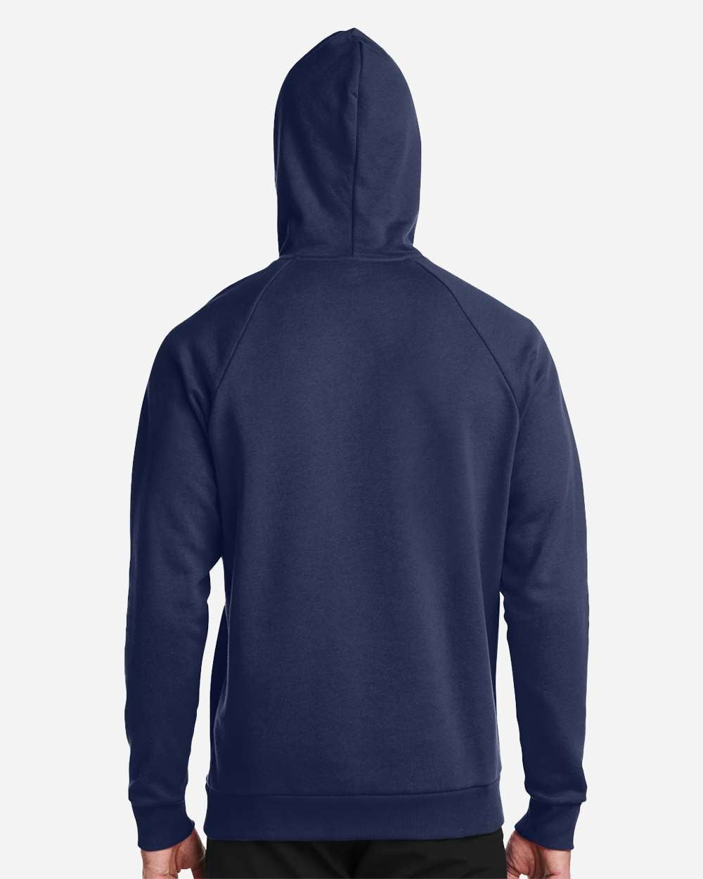 Men's Rival Fleece Hooded Sweatshirt Midnight Navy/ White_2
