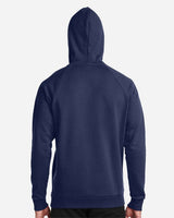 Men's Rival Fleece Hooded Sweatshirt Midnight Navy/ White_2
