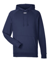 Men's Rival Fleece Hooded Sweatshirt Midnight Navy/ White_3