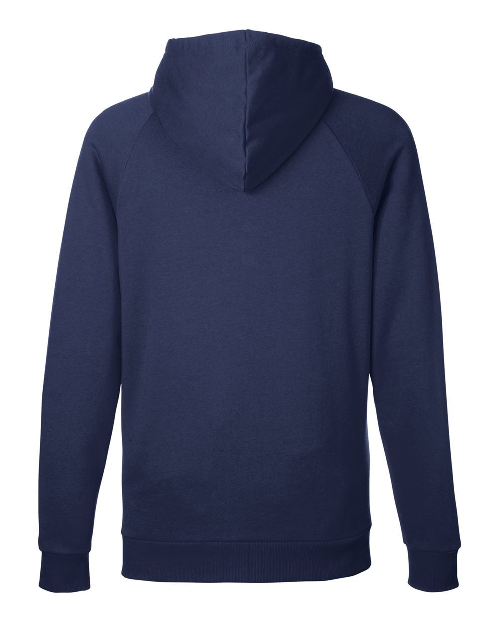 Men's Rival Fleece Hooded Sweatshirt Midnight Navy/ White_5