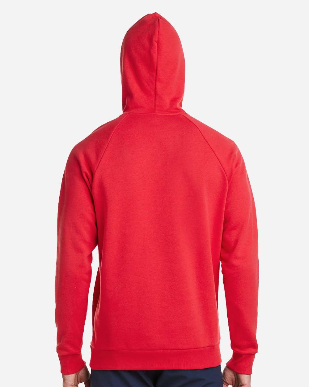 Men's Rival Fleece Hooded Sweatshirt Red/ White_2