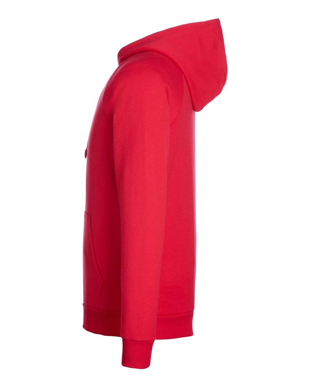Men's Rival Fleece Hooded Sweatshirt Red/ White_4