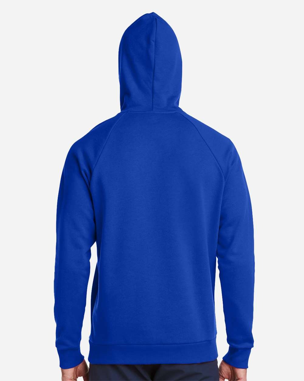 Men's Rival Fleece Hooded Sweatshirt Royal/ White_2