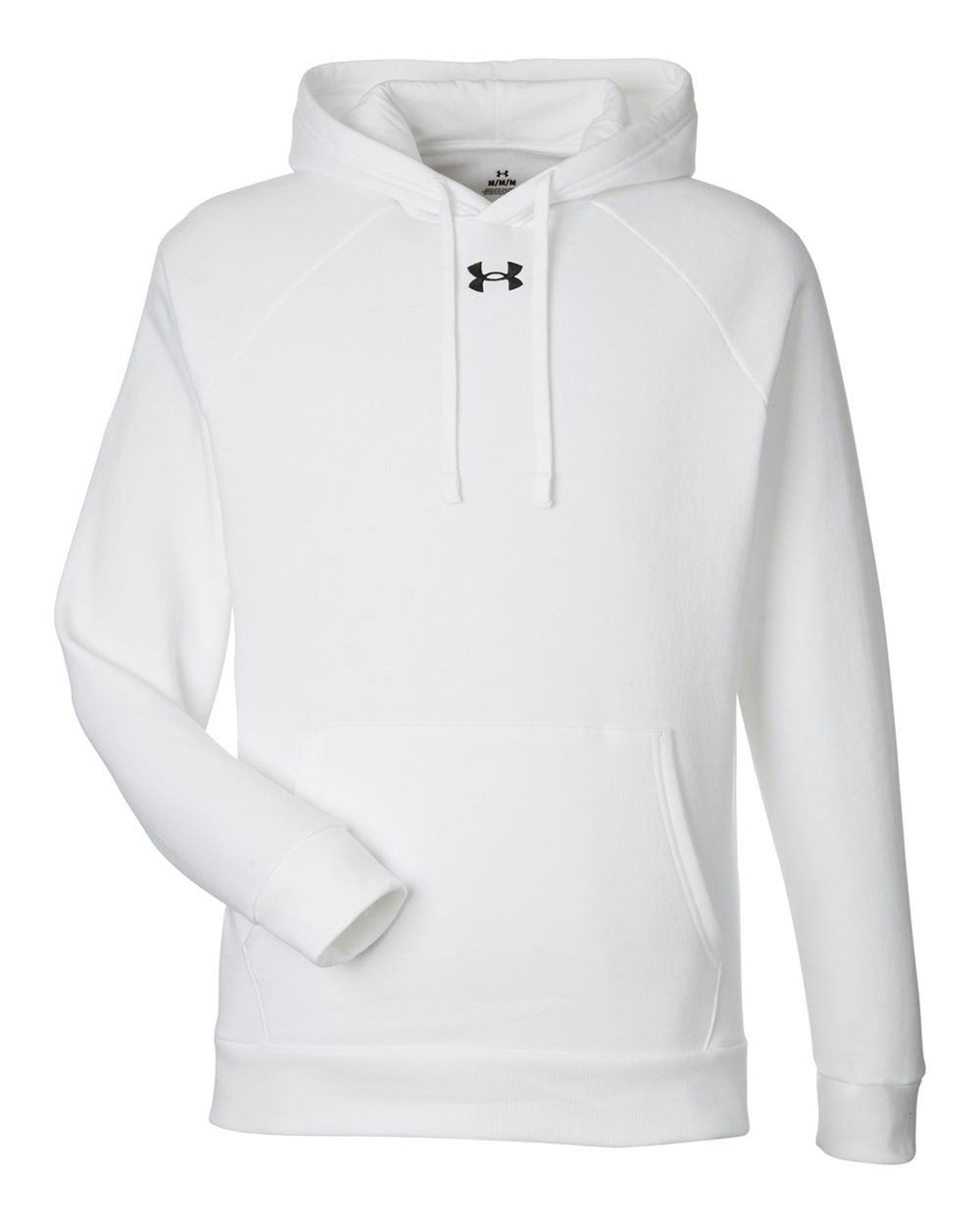 Men's Rival Fleece Hooded Sweatshirt White/ Black_3