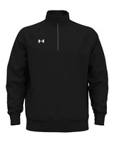 Men's Rival Fleece Quarter-Zip Pullover Black/ White