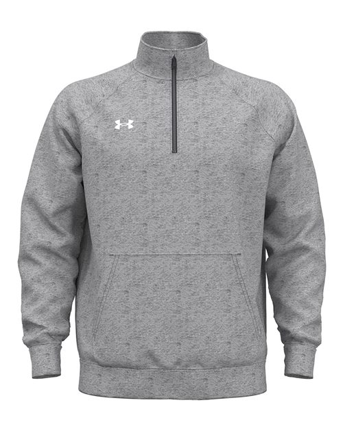 Men's Rival Fleece Quarter-Zip Pullover CS Grey Light Heather/ White