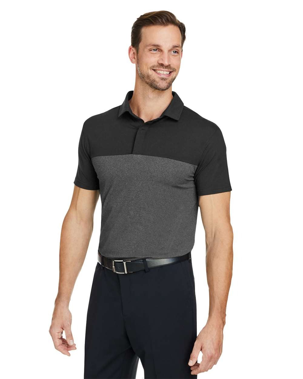 Men's Spyre Flex Colorblock Polo Black/ Black Frost_1