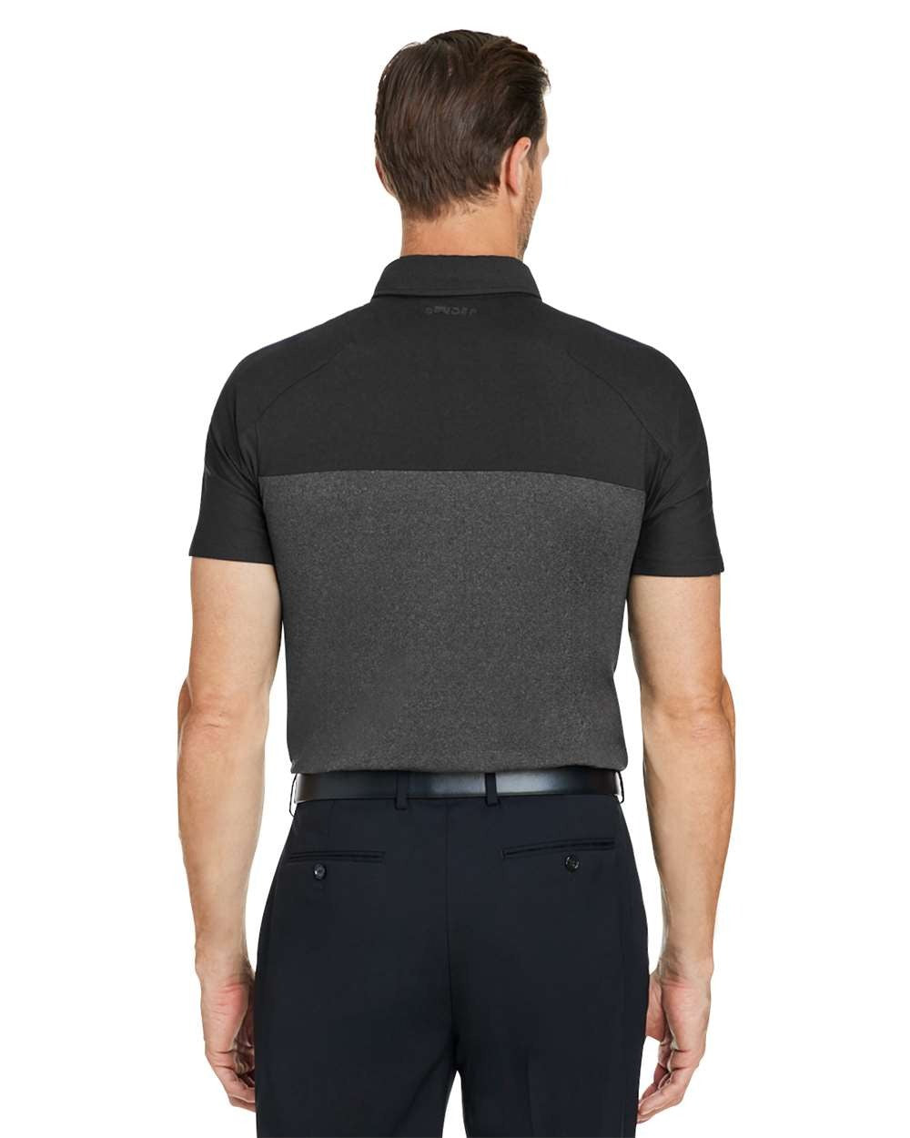Men's Spyre Flex Colorblock Polo Black/ Black Frost_2