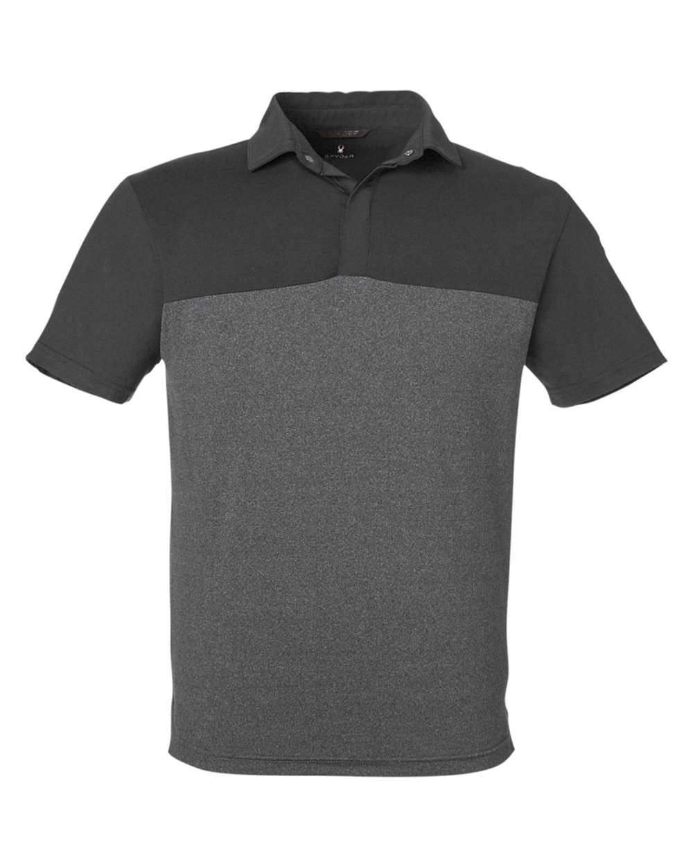 Men's Spyre Flex Colorblock Polo Black/ Black Frost_3