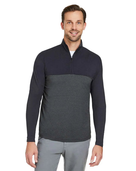 Men's Spyre Flex Colorblock Quarter-Zip Black