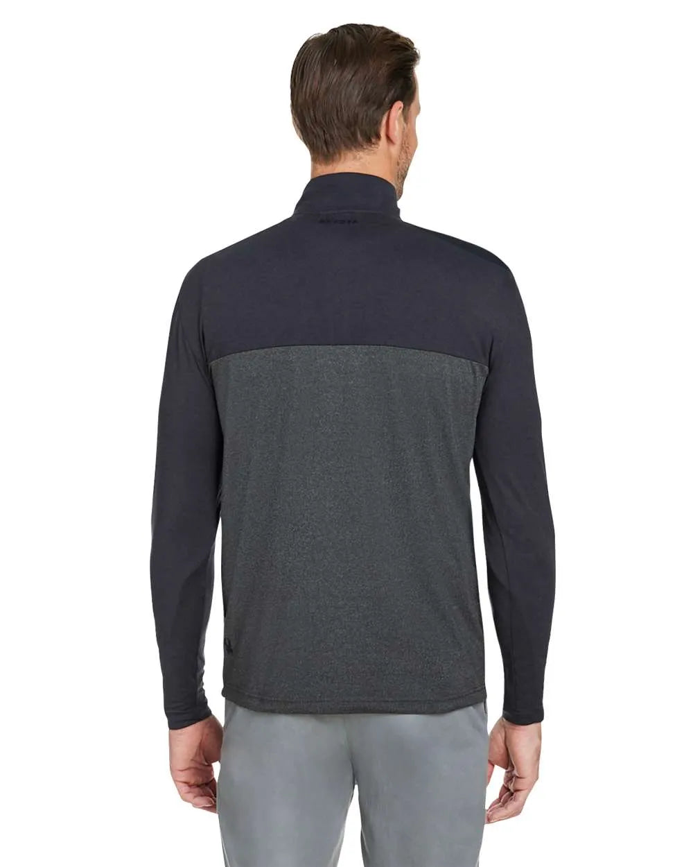 Men's Spyre Flex Colorblock Quarter-Zip Black_2