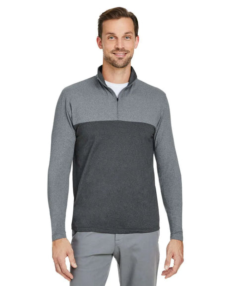 Men's Spyre Flex Colorblock Quarter-Zip Light Greys