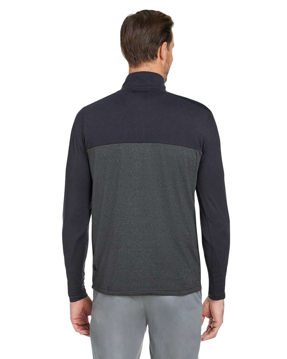 Men's Spyre Flex Colorblock Quarter-Zip Pullover Black/ Black Frost_2