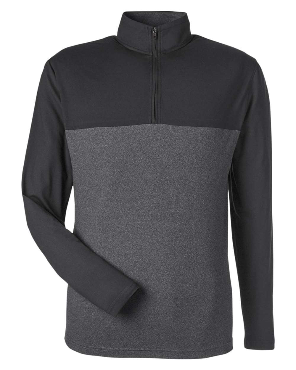 Men's Spyre Flex Colorblock Quarter-Zip Pullover Black/ Black Frost_3