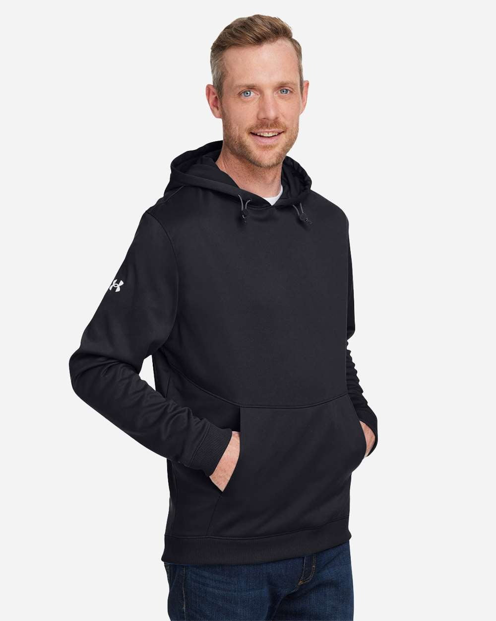 Men's Storm Armour Fleece Black/ White_1
