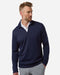 Men's Storm Sweater Fleece Quarter-Zip Pullover Midnight Navy/ White