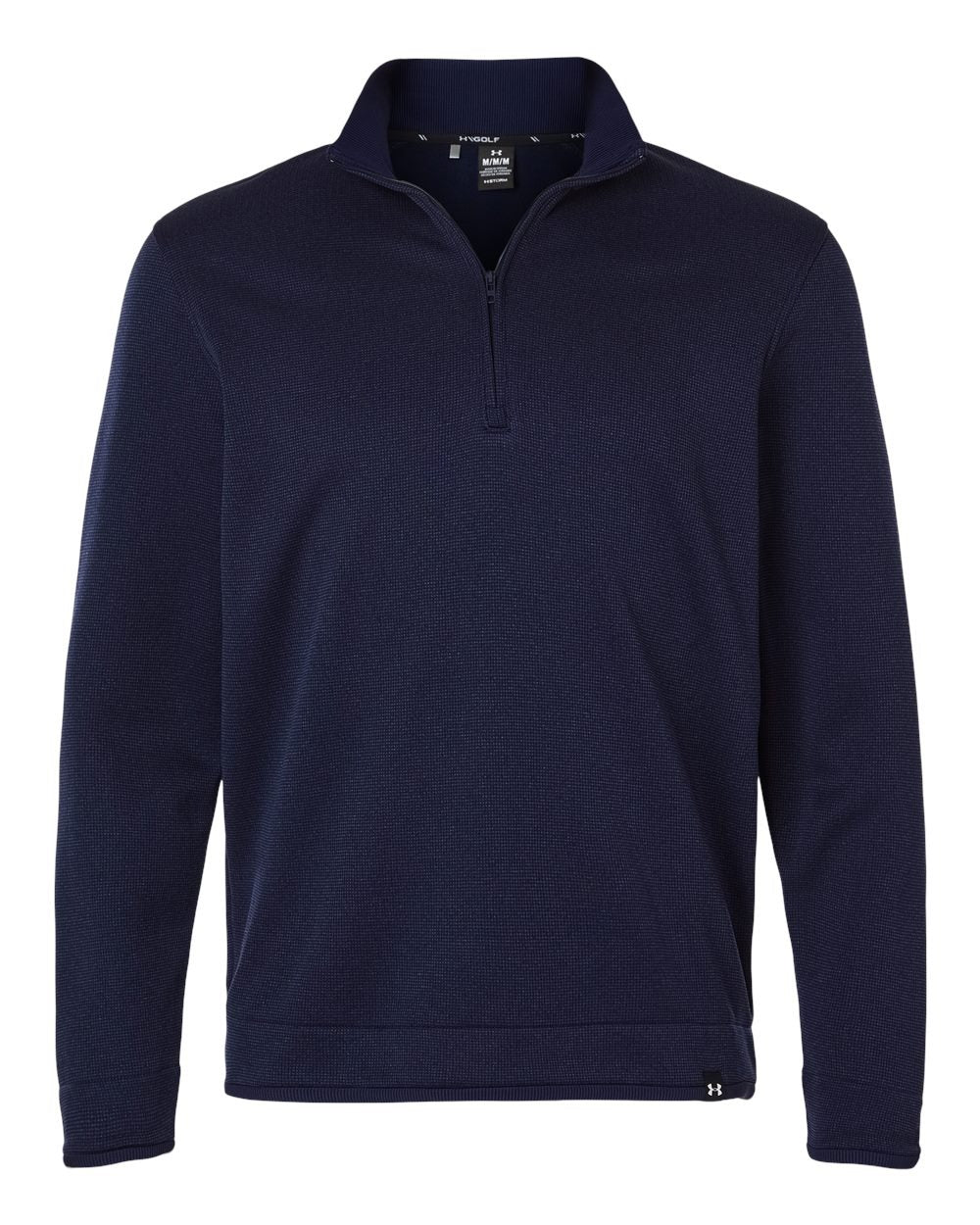 Men's Storm Sweater Fleece Quarter-Zip Pullover Midnight Navy/ White_3