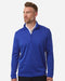 Men's Storm Sweater Fleece Quarter-Zip Pullover Royal/ White