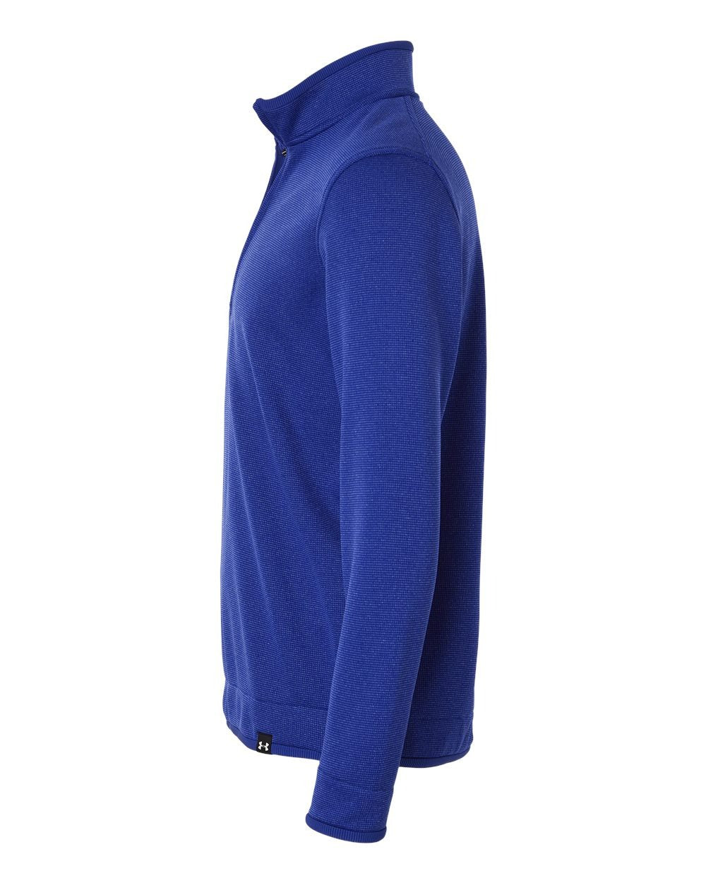 Men's Storm Sweater Fleece Quarter-Zip Pullover Royal/ White_4