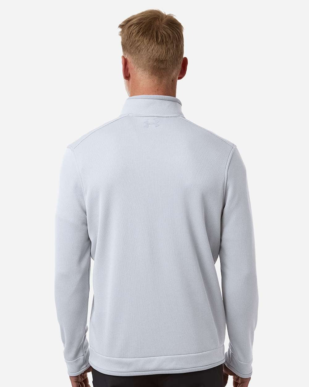 Men's Storm Sweater Fleece Quarter-Zip Pullover Steel/ White_1