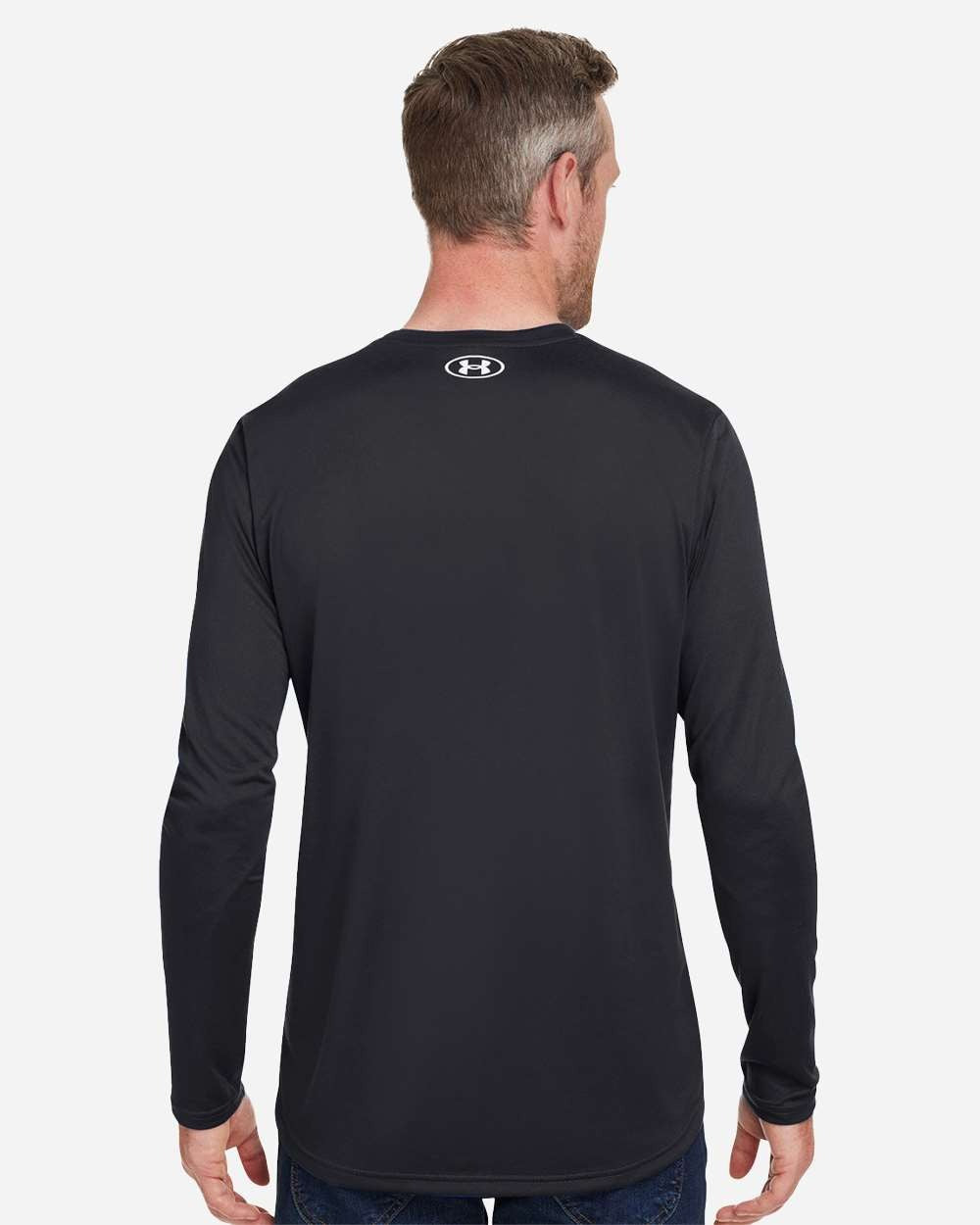 Men's Team Tech™ Long Sleeve T-Shirt Black/ White_2