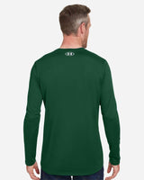 Men's Team Tech™ Long Sleeve T-Shirt Forest Green/ White_2