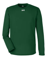 Men's Team Tech™ Long Sleeve T-Shirt Forest Green/ White_3