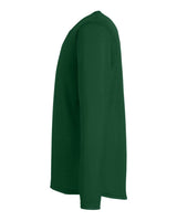 Men's Team Tech™ Long Sleeve T-Shirt Forest Green/ White_4