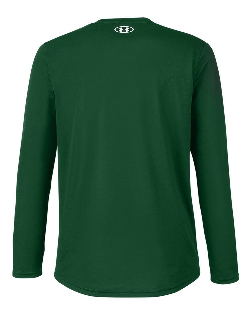 Men's Team Tech™ Long Sleeve T-Shirt Forest Green/ White_5