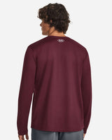 Men's Team Tech™ Long Sleeve T-Shirt Maroon/ White_1