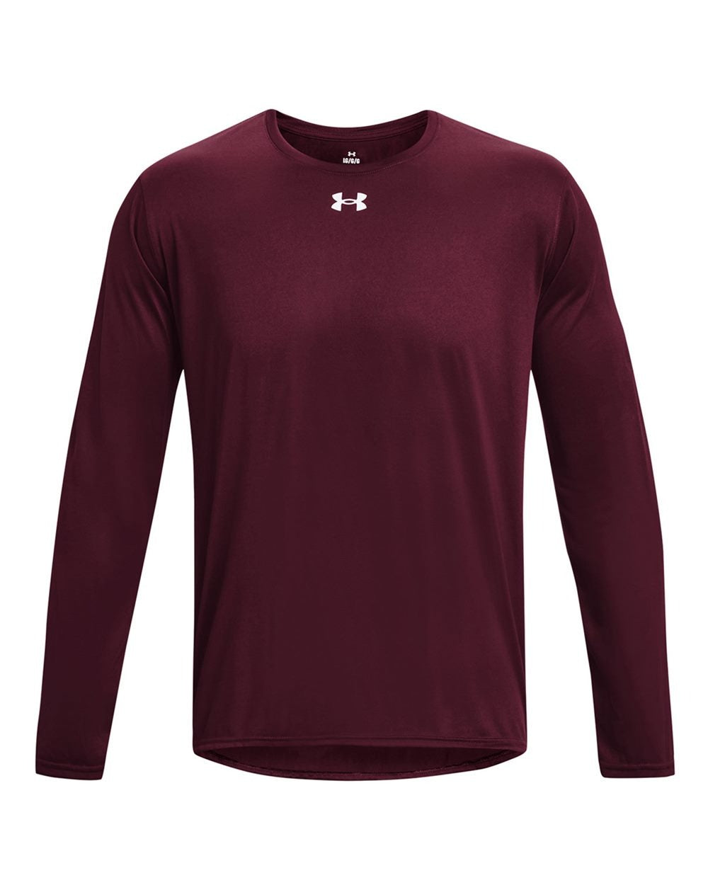 Men's Team Tech™ Long Sleeve T-Shirt Maroon/ White_2