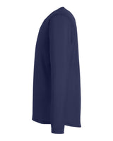 Men's Team Tech™ Long Sleeve T-Shirt Midnight Navy/ White_4