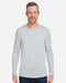 Men's Team Tech™ Long Sleeve T-Shirt Mod Grey Light Heather/ White