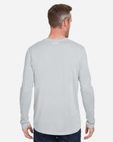 Men's Team Tech™ Long Sleeve T-Shirt Mod Grey Light Heather/ White_2
