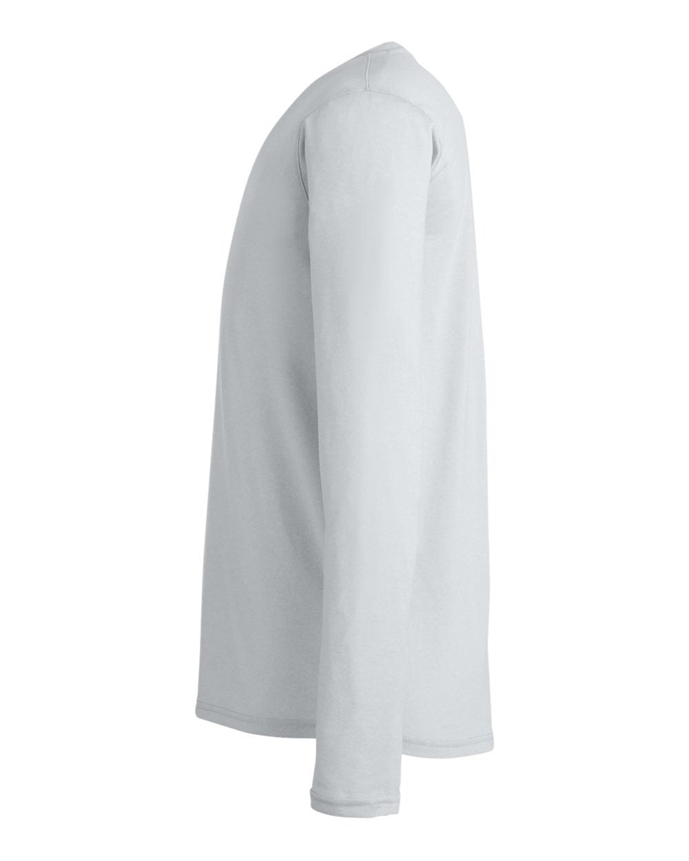 Men's Team Tech™ Long Sleeve T-Shirt Mod Grey Light Heather/ White_4
