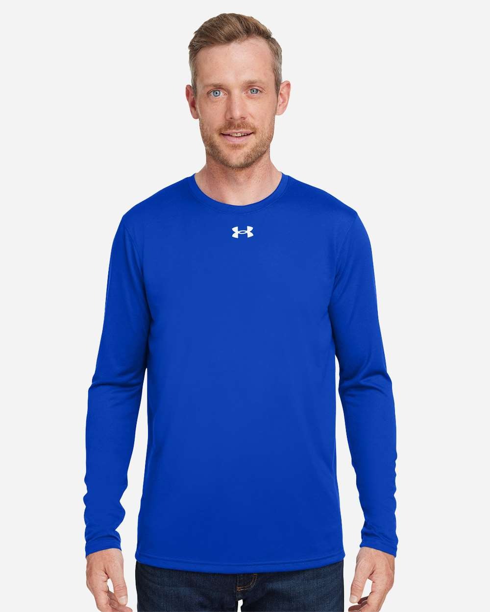 Men's Team Tech™ Long Sleeve T-Shirt Royal/ White