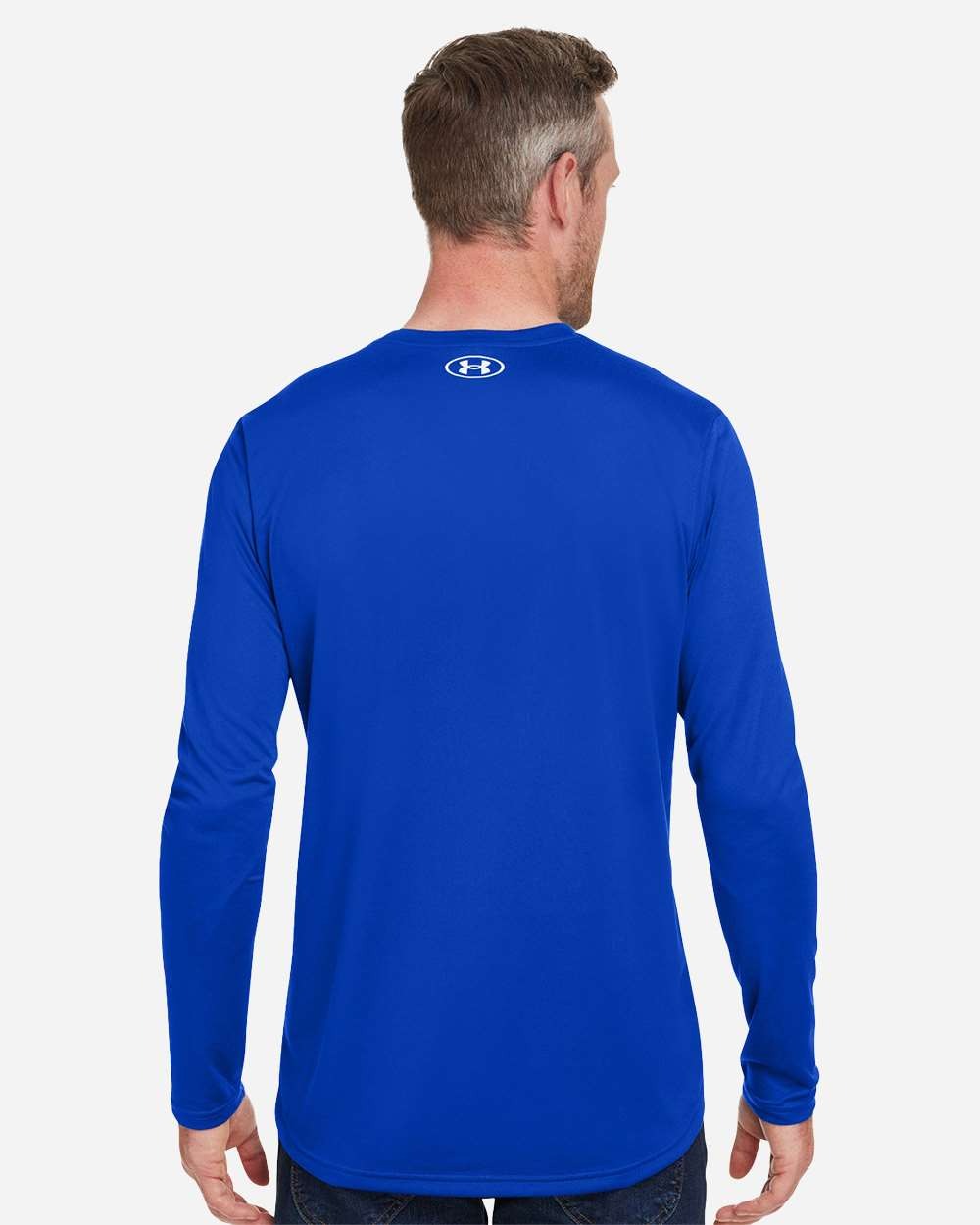 Men's Team Tech™ Long Sleeve T-Shirt Royal/ White_2