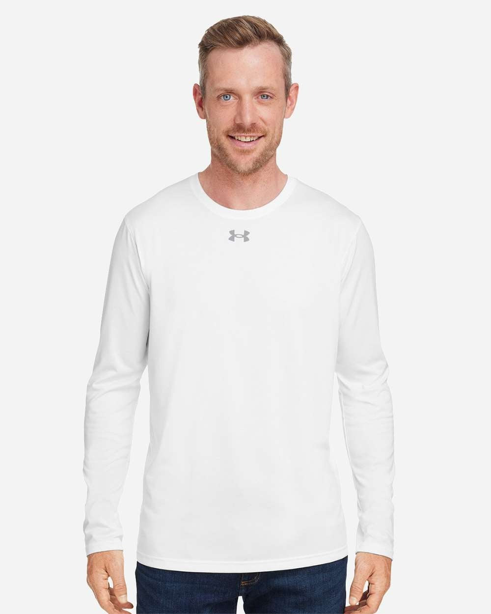 Men's Team Tech™ Long Sleeve T-Shirt White/ Mod Grey