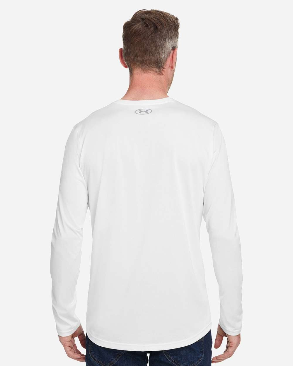 Men's Team Tech™ Long Sleeve T-Shirt White/ Mod Grey_2