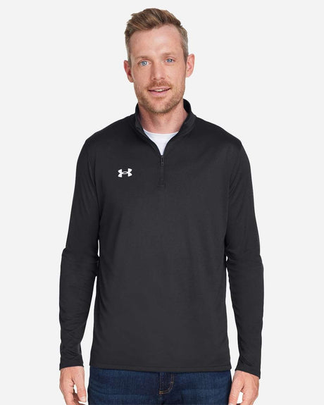 Men's Team Tech™ Quarter-Zip Black/ WhitePullover 