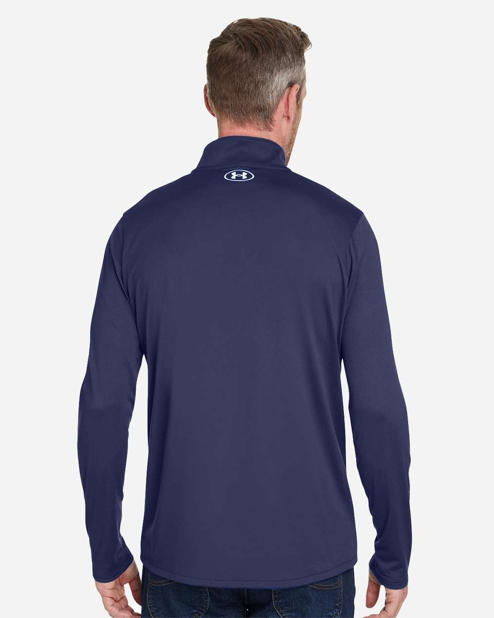 Men's Team Tech™ Quarter-Zip Pullover Midnight Navy/ White_2