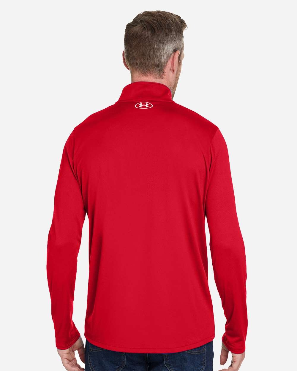 Men's Team Tech™ Quarter-Zip Pullover Red/ White_2