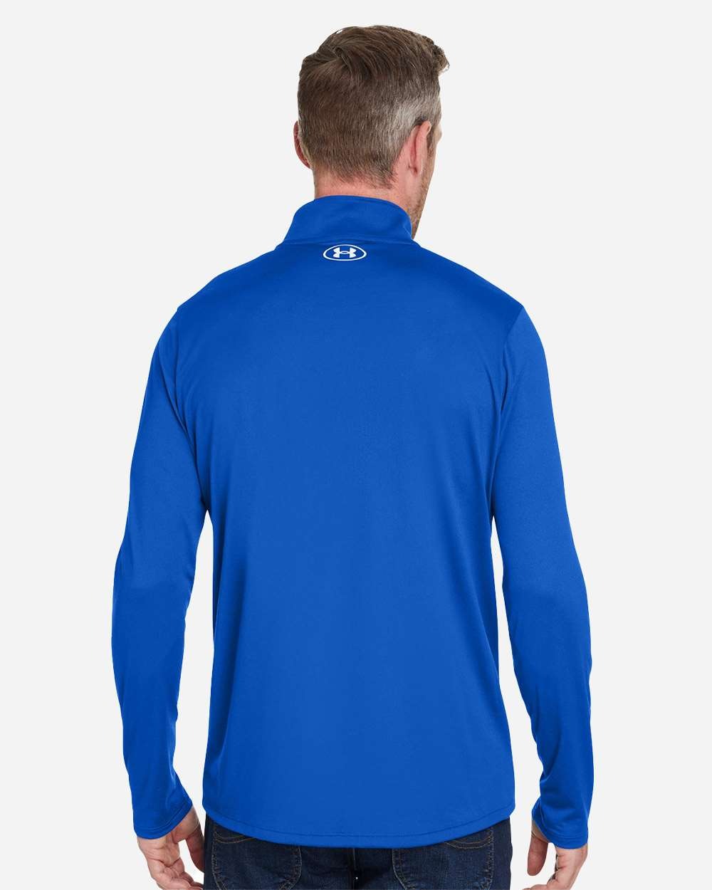 Men's Team Tech™ Quarter-Zip Pullover Royal/ White_2